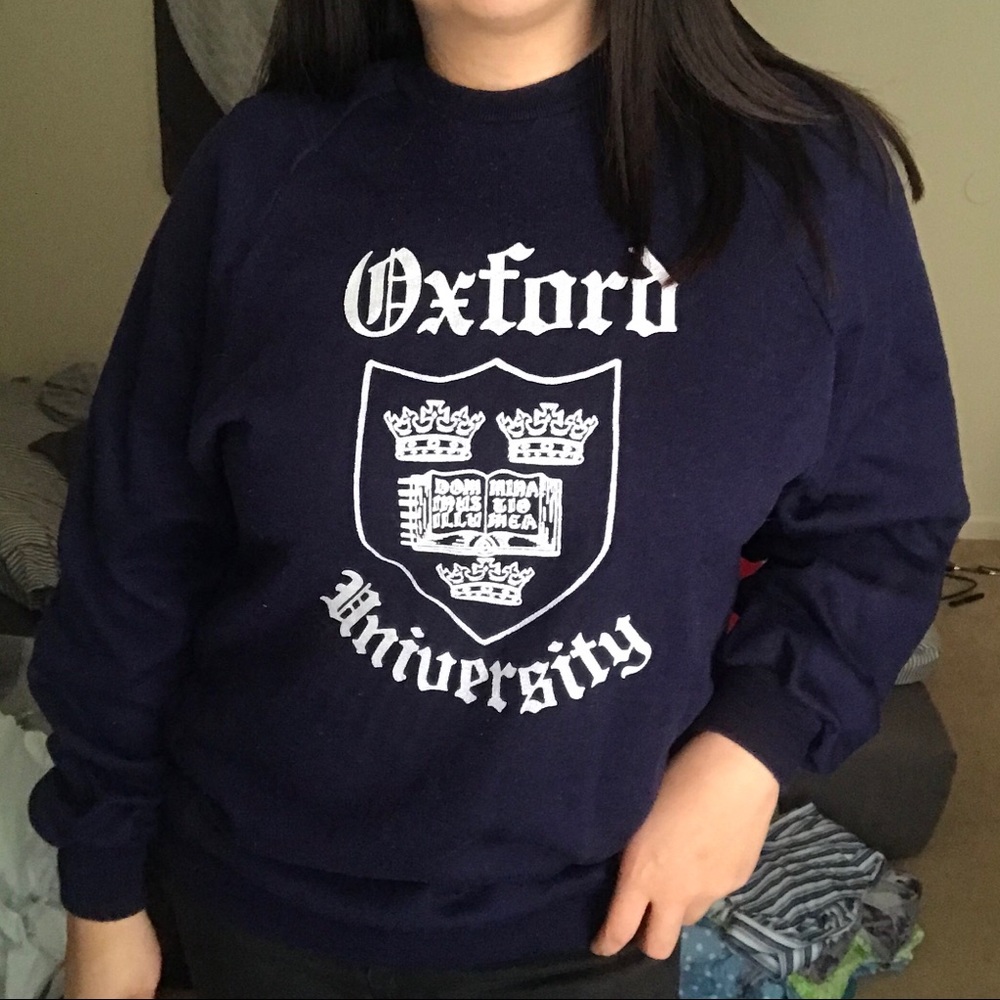 Vintage Oxford Crewneck Sweatshirt